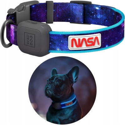 WAUDOG Obojek pro psa s LED podsvícením NASA21