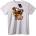 NOONEBRAND Тениска Сладко мопс сърце - 7XL, White