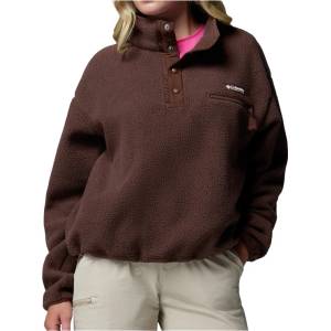 Columbia Дамски поларен пуловер Columbia Women's Helvetia II Cropped Half Snap Fleece Fleece jumper - Tobacco (105-6165-1613)