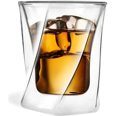Vialli Design Dvoustěnná sklenice na whisky CRISTALLO 5509 300 ml