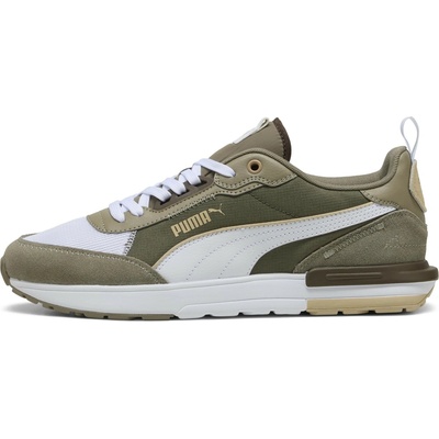 Puma R22 khaki hnedá biela béžová