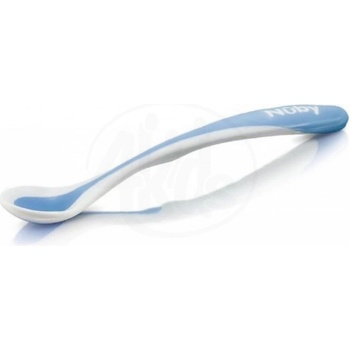 Nuby Lyžička kŕmiaca termo 2 ks modrá