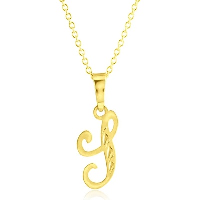 Gemmax Zlatý řetízek s písmenem S GUSYN-56951-36261