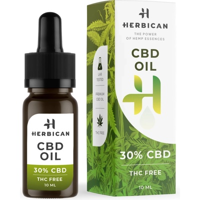 Herbican CBD olej bez THC, 30 %, 10 ml