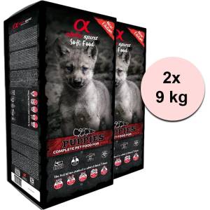 Alpha Spirit Complete Soft Dog Food - Puppies 2 x 9 кг