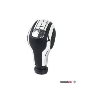 Paolo Топка за скоростен лост съвместима с Peugeot 207/307/308/408 - 5 скорости - Хром