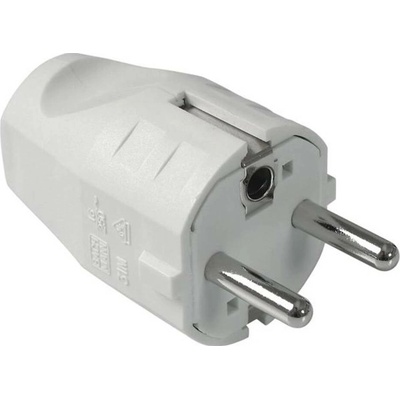 Bachmann 910.200 zástrčka SchuKo plast 250 V biela IP20, IP44