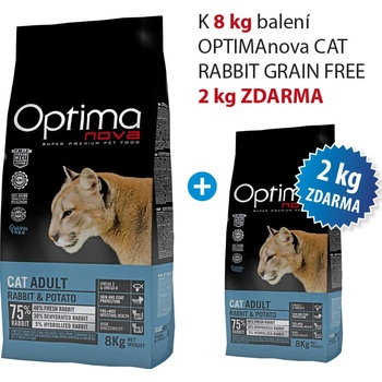 OPTIMAnova cat GF ADULT rabbit potato 8 kg