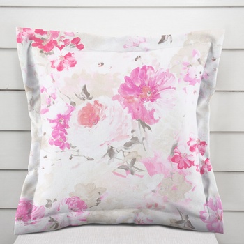 Biante PM-030 s lemom ružová maľované kvety 45 x 45 cm