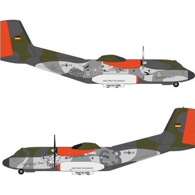 Herpa Transall C-160LTG 63 Air Transport Wing Hohn Air Base “Retro Brummel”Transall Fly-out 2021 1:200