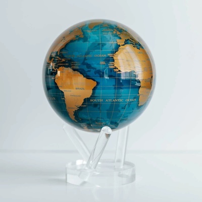 MOVA Modro zlatý magnetický glóbus 8.5in / 21,6cm