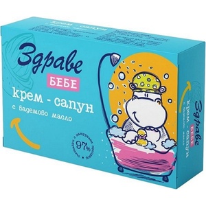 Здраве Бебешки крем сапун Здраве Бебе - С бадемово масло, 75 g - baby