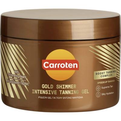 Carroten , интензивен гел за тен Gold Shimmer с блестящи частици, 150 мл