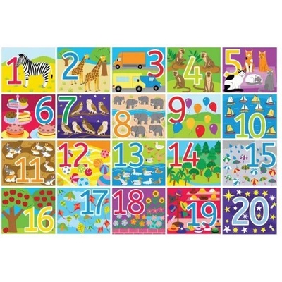 Bigjigs Toys Дървен пъзел за под Bigjigs - 20 части (BJ559)