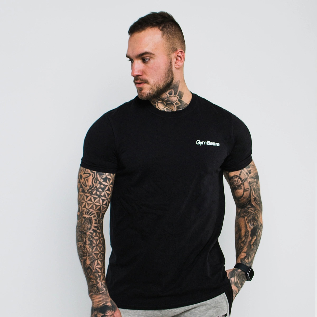 GymBeam Тениска Basic Black XXXL