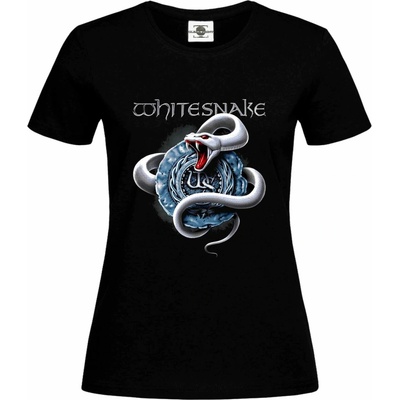 Tričko Whitesnake white Černá – Zboží Dáma