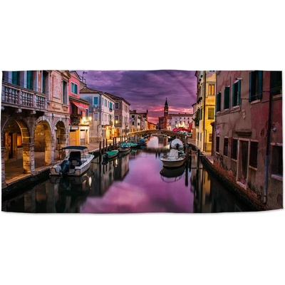 Sablio Ručník s potiskem Benátky 50 x 100 cm