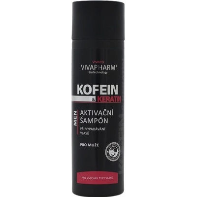 VIVAPHARM Kofeinový šampon pro muže s keratinem 200 ml