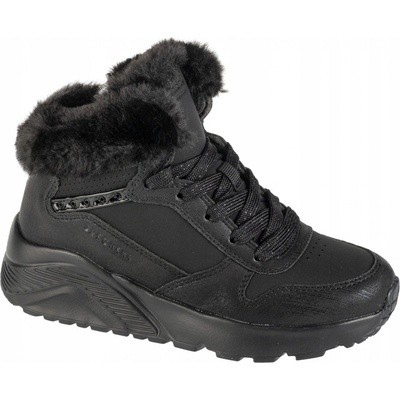 Skechers polokozačky Uno Lite Comfurt Collar 310396L černá