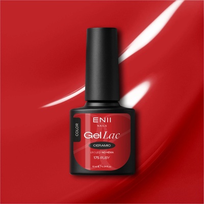 ENII NAILS Gel lak Ceramic 175 Ruby 10 ml