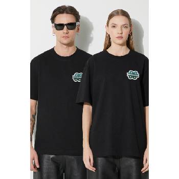 Filling Pieces Памучна тениска Filling Pieces T-shirt Gowtu в черно с апликация 74433921861 (74433921861)