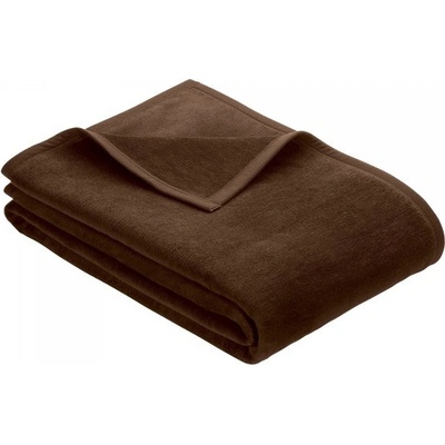 Ibena Jacquard Uni Porto deka tmavě hnědá 150x200