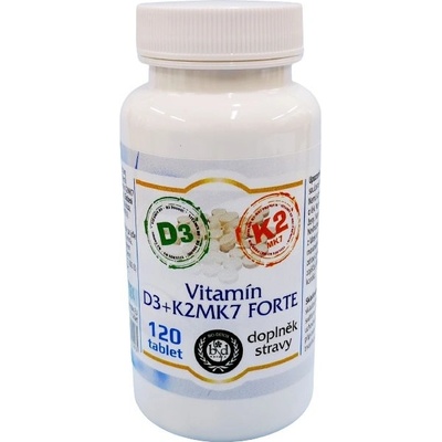 Bio-Detox Vitamín D3+K2MK7 FORTE 2.000UI 120 tablet