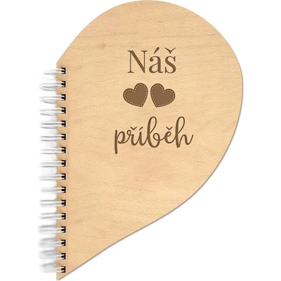 Okamih Personalizované dřevěné svatební fotoalbum ve tvaru srdce – Zbozi.Blesk.cz