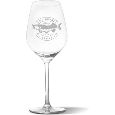 Sablio Pohár na víno Najlepší rybár 490 ml