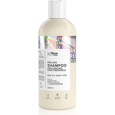 so!flow Peeling Shampoo Prolonging Hair Freshness peelingový šampon pro mastnou pokožku hlavy 400 ml