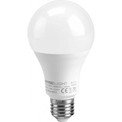 EXTOL LIGHT žárovka LED klasická, 9W, 800lm, E27, teplá bílá