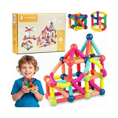 Springos Magnetické kocky 128 kusov