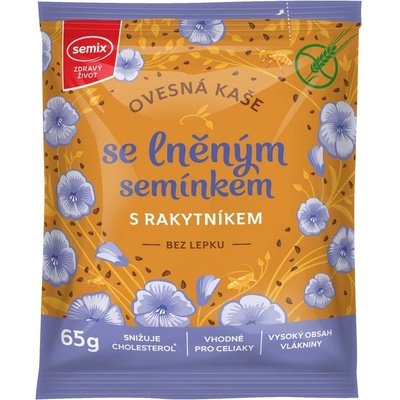 SEMIX Ovsená kaša s rakytníkom a ľanovým semienkom 65 g