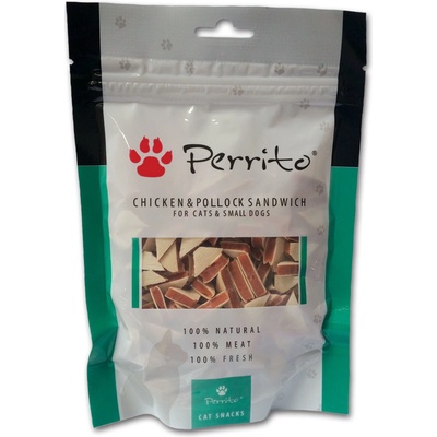 Perrito Chicken & Pollock Sandwich kočky & malé psy 100 g