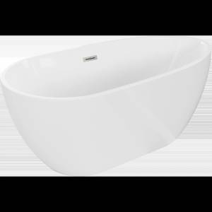 Mexen Eos самостоятелна вана 170 x 75 см, бяла, преливник четка никел - 52471707500-97 (52471707500-97)