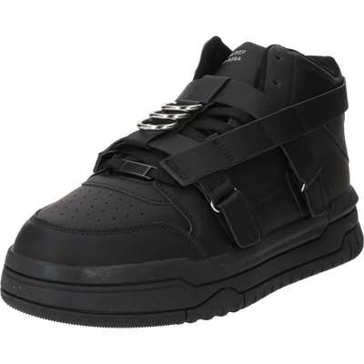 Bershka Обувки с връзки черно, размер 43