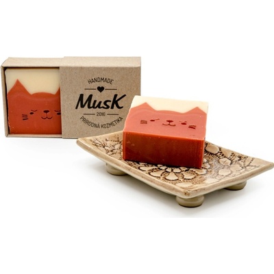 Musk Prírodné mydlo v krabičke Líška 75 g