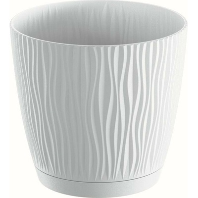 PROSPERPLAST Kvetináč SANDY 28,2cm biely