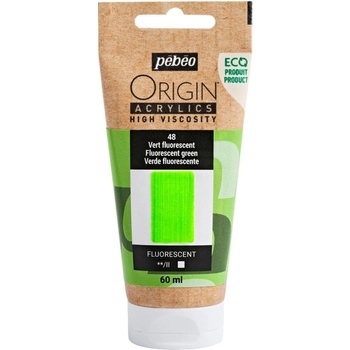 Pébéo Origin АКРИЛНА боя Fluorescent Green 60 ml 1 бр (817048)