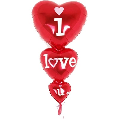 Fóliový balónek I love you červený 96 cm 6849