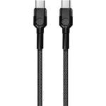 ColorWay Кабел Type-C CW-CBPDCC047-BK, цветен кабел Type-C (PD Fast Charging 60W) 3, 0A 1 м черен (CW-CBPDCC047-BK)