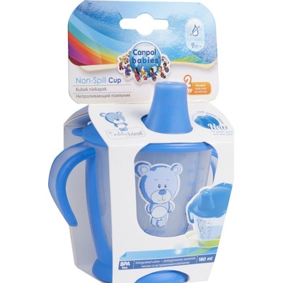 Canpol Babies netečúci hrnček s mäkkým náustkom Love&Sea 180 ml ružový