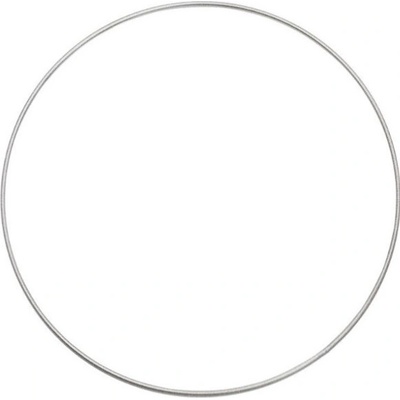 Kovový kruh na lapač snů 40 cm, stříbrný – Zboží Mobilmania