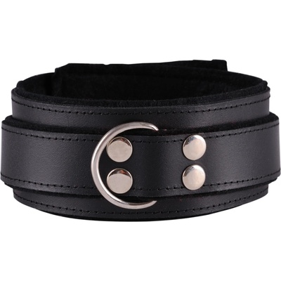 Dominate Me Leather Collar D32 Black-Black