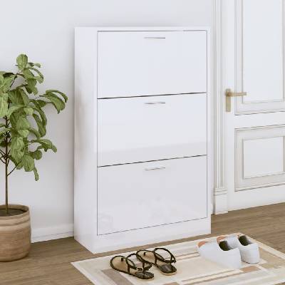 VidaXL 63x24x103 cm 342553 bílý s vysokým leskem