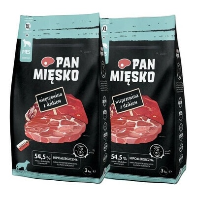 Pan Mięsko Vepřové s divočákem křupky XL 2 x 3 kg
