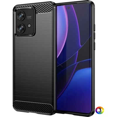 Motorola Edge 40 Neo 5G Удароустойчив Carbon Fiber Калъф и Протектор