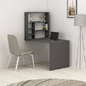 ASIR GROUP Бюро с рафт SEDIR 154, 2x90 cм антрацит (AS0600)