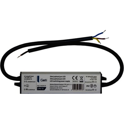 Geti LPV-12 napájecí zdroj 12V/1A IP67