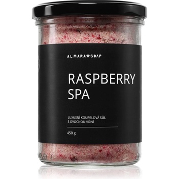 Almara Soap Bath сол за релаксираща вана с аромат Raspberry Spa 450 гр